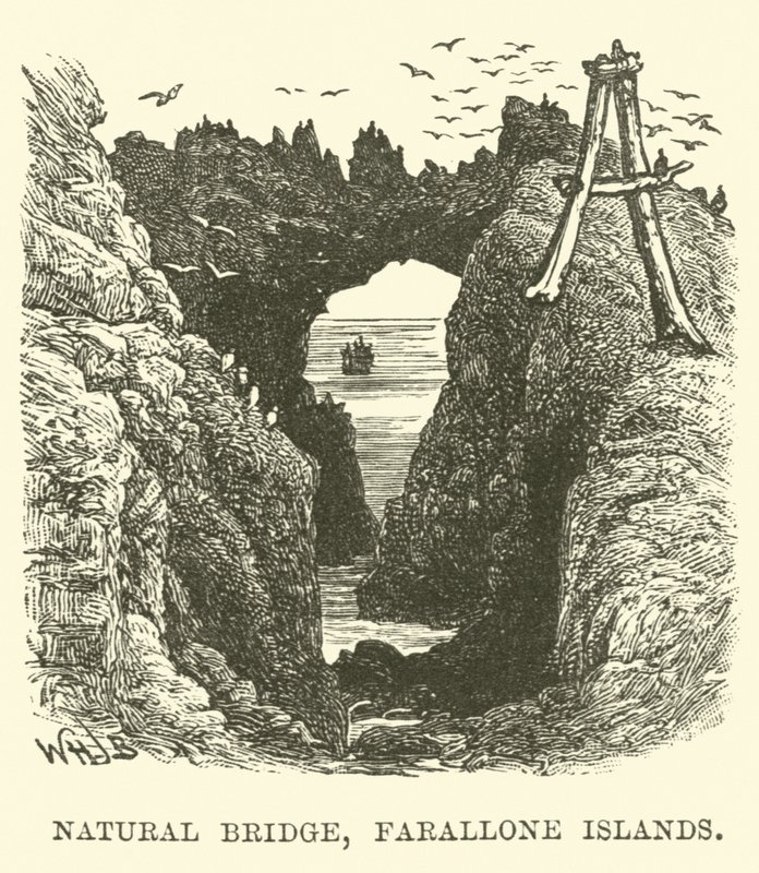 Natural Bridge, Farallone Islands by English School