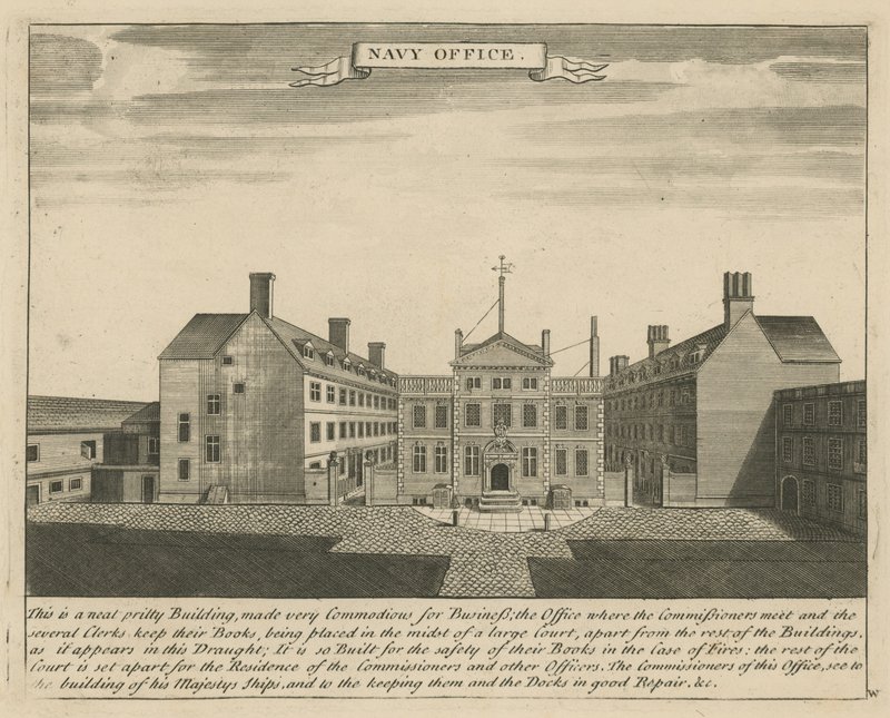 Navy Office, London by English School