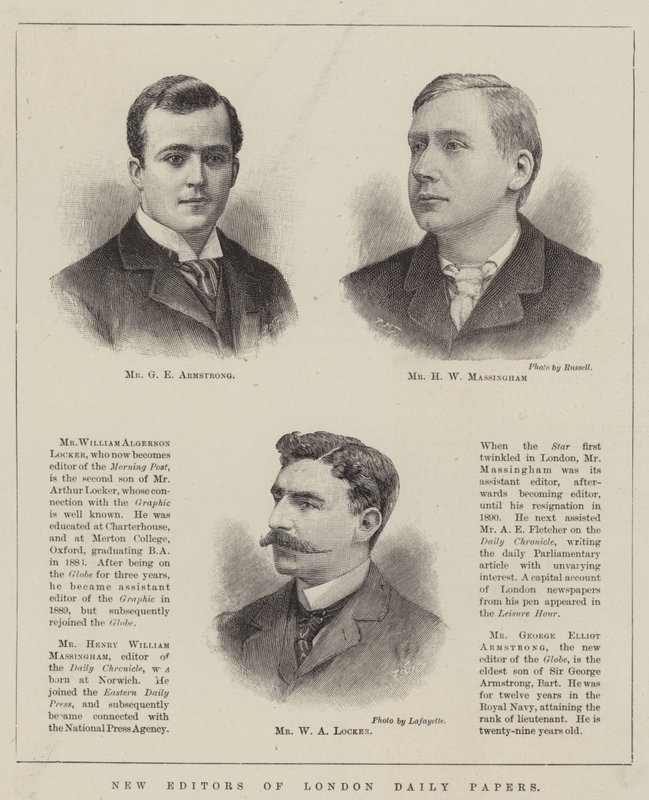 New Editors of London Daily Papers by English School