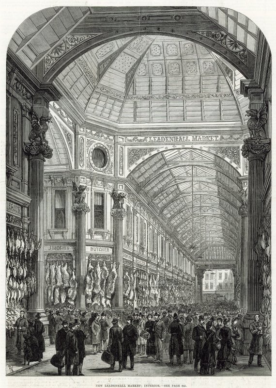 New Leadenhall Market by English School