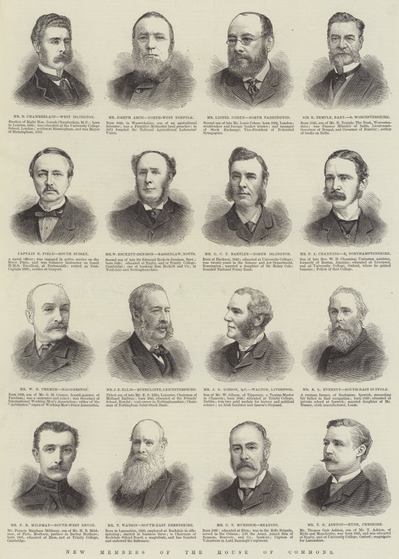 New Members of the House of Commons by English School