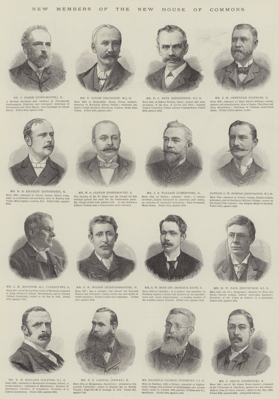 New Members of the New House of Commons by English School