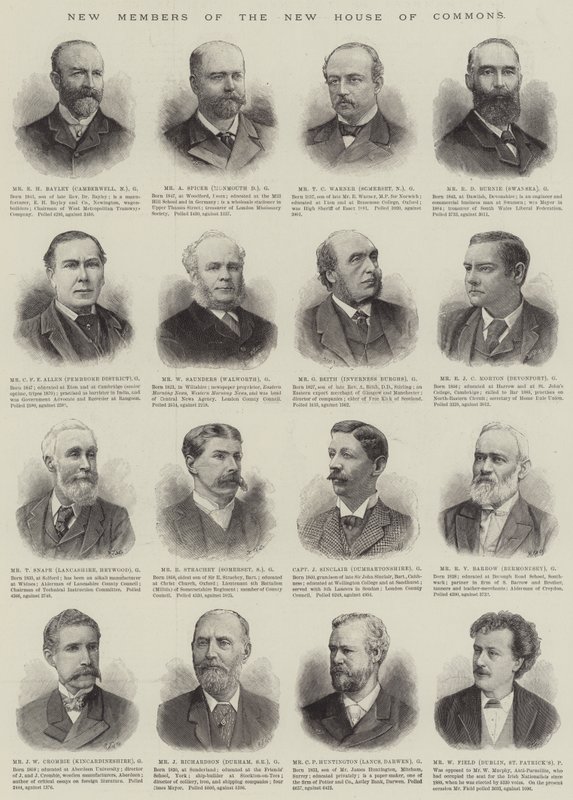 New Members of the New House of Commons by English School