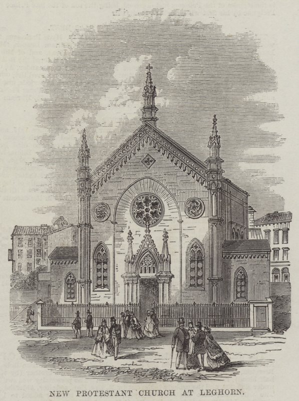 New Protestant Church at Leghorn by English School