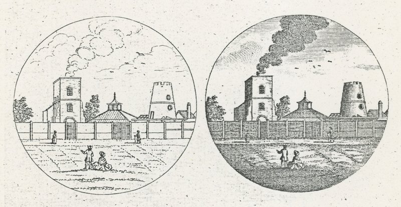 New River Head, dated 6 June 1775 by English School