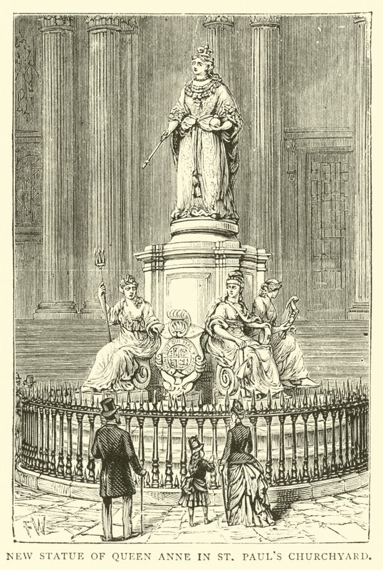 New Statue of Queen Anne in St. Paul