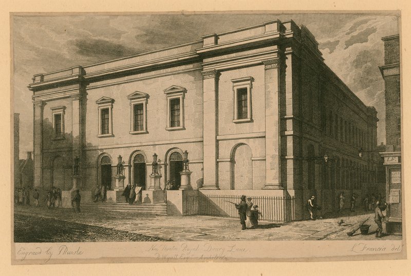 New Theatre Royal, Drury Lane, London; B Wyatt, Architect by English School