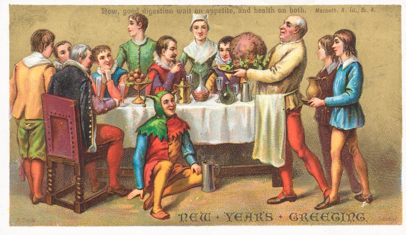 New Years Feast by English School