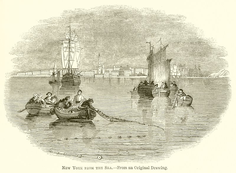 New York from the Sea by English School