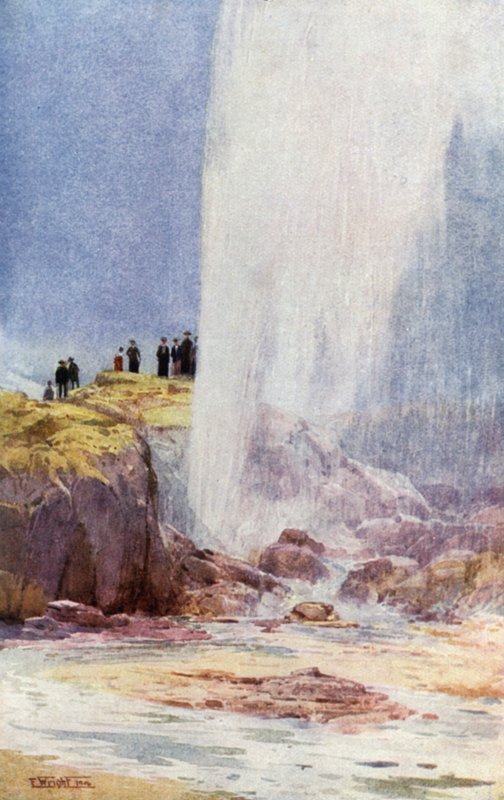 Wairoa Geyser, New Zealand by English School