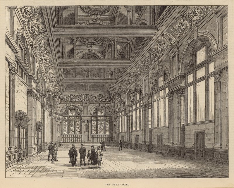 New Buildings of the City of London School: The Great Hall by English School