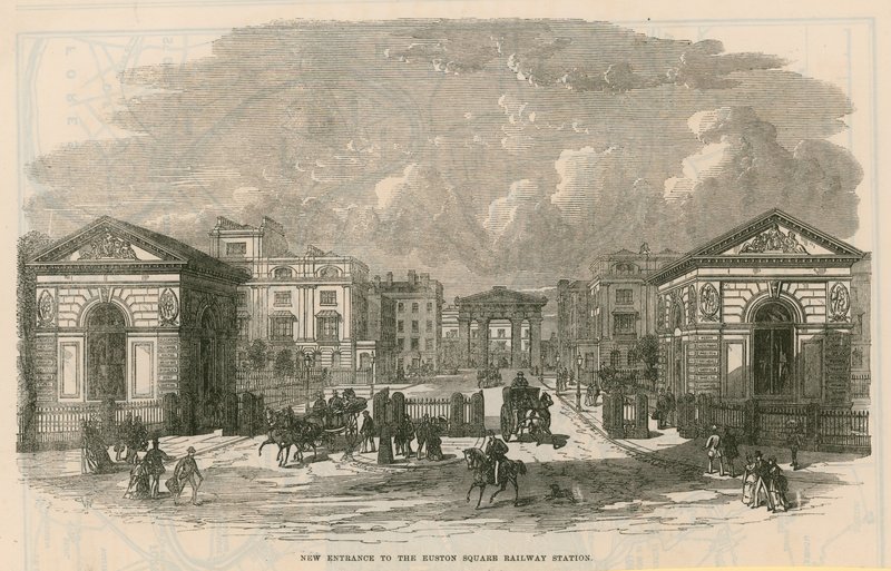 New entrance to the Euston Square railway station by English School