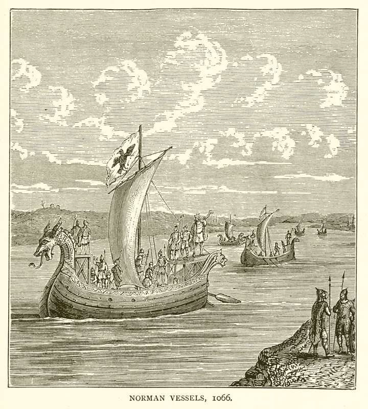 Norman Vessels, 1066 by English School