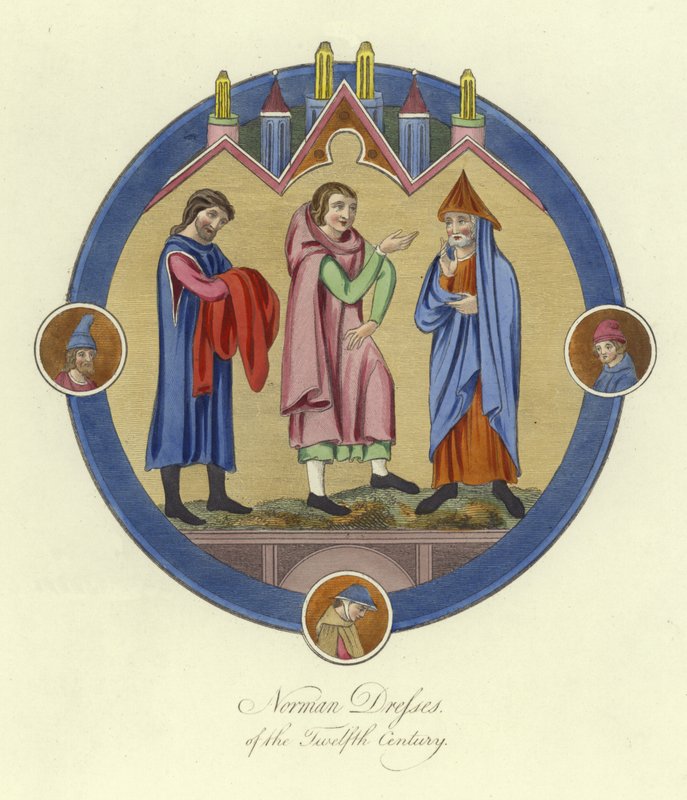 Norman dresses of the 12th Century by English School