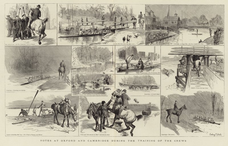 Notes at Oxford during the training of the crews by English School