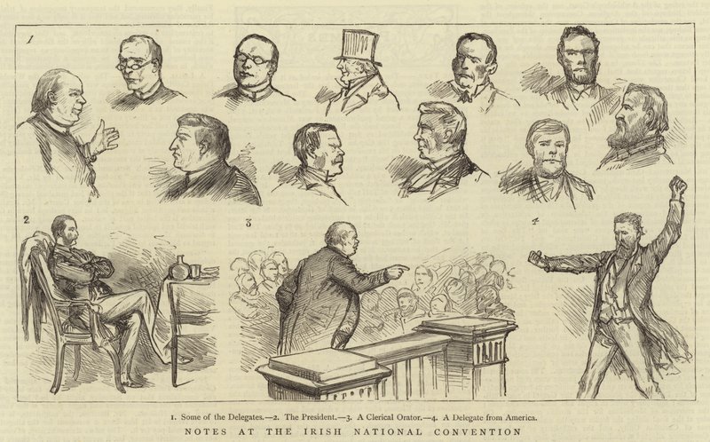 Notes at the Irish National Convention by English School
