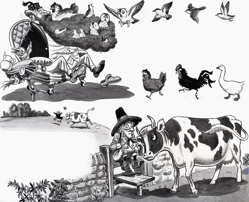 Nursery Rhyme Illustration by English School