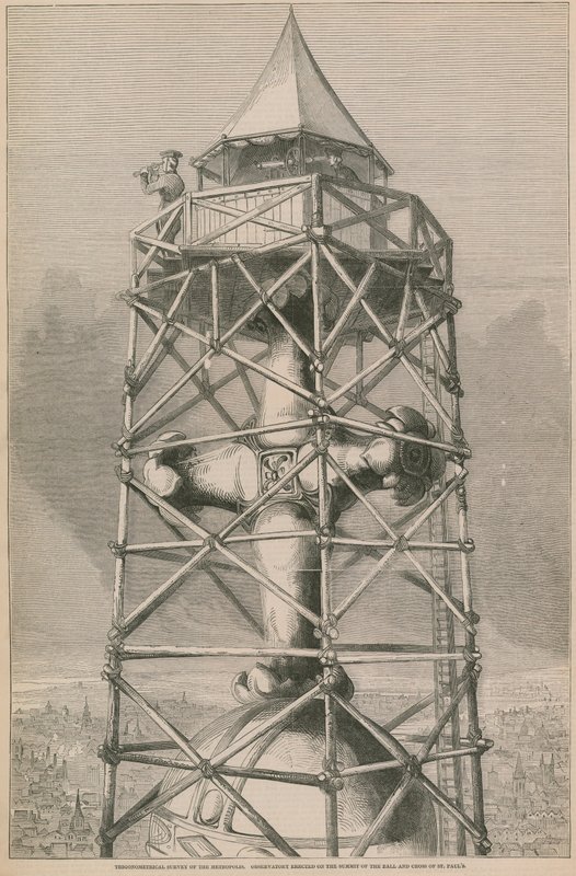 Observatory Erected on the Summit of the Ball and Cross of St Paul