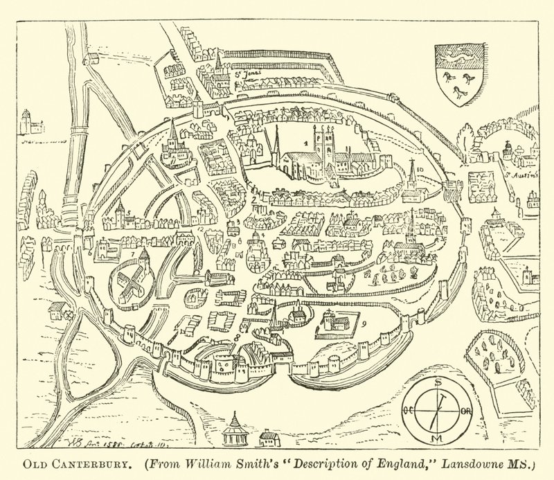 Old Canterbury by English School