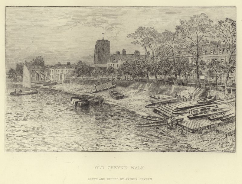 Old Cheyne Walk by English School