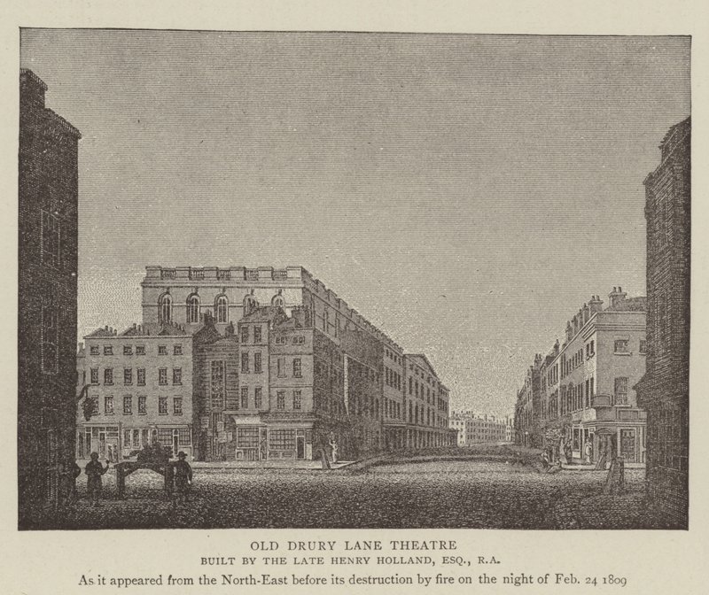 Old Drury Lane Theatre by English School