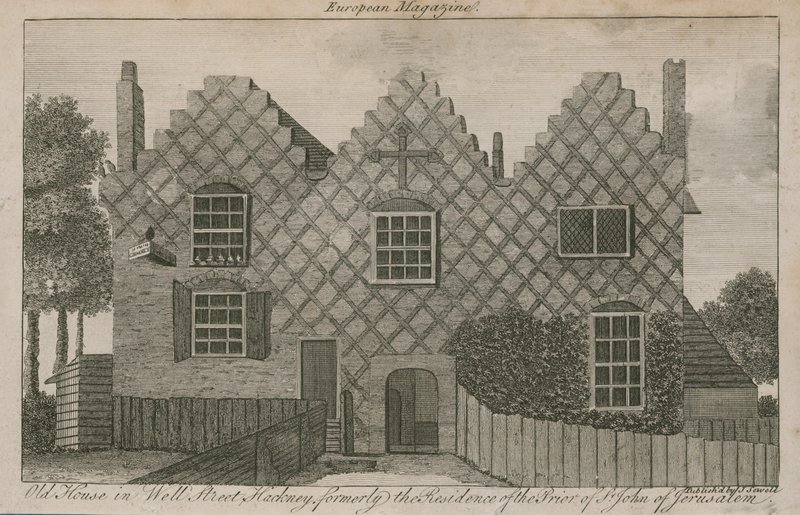 Old House in Well Street, Hackney, Formerly the Residence of the Prior of St John of Jerusalem by English School