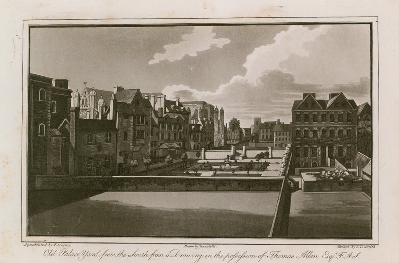 Old Palace Yard from the South by English School