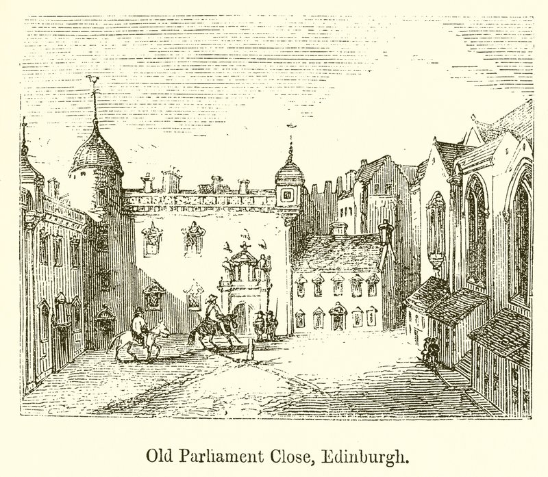 Old Parliament Close, Edinburgh by English School