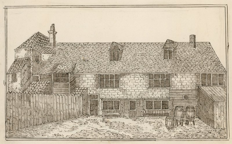 Old Pied Bull, Islington (rear) by English School