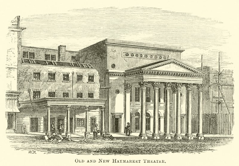 Old and New Haymarket Theatre by English School