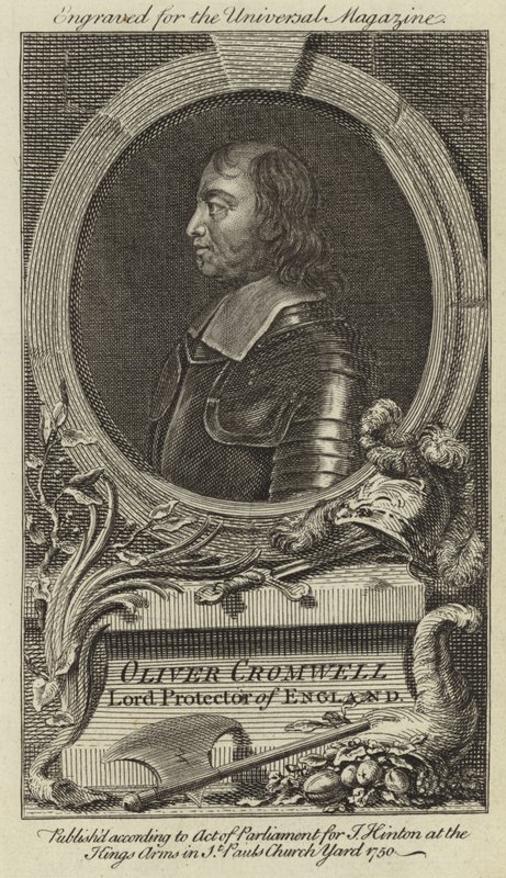 Oliver Cromwell, Lord Protector of England by English School