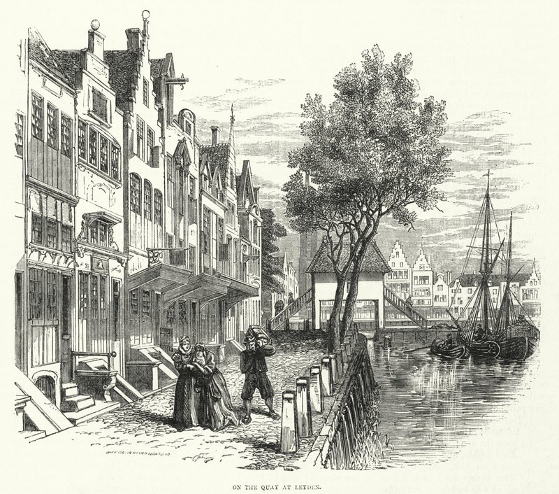 On the quay, Leyden by English School