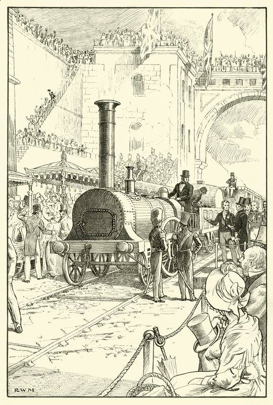 Opening of Liverpool & Manchester Railway by English School