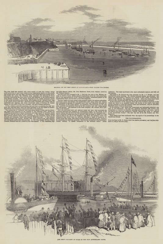 Opening of the New Docks at Sunderland by English School