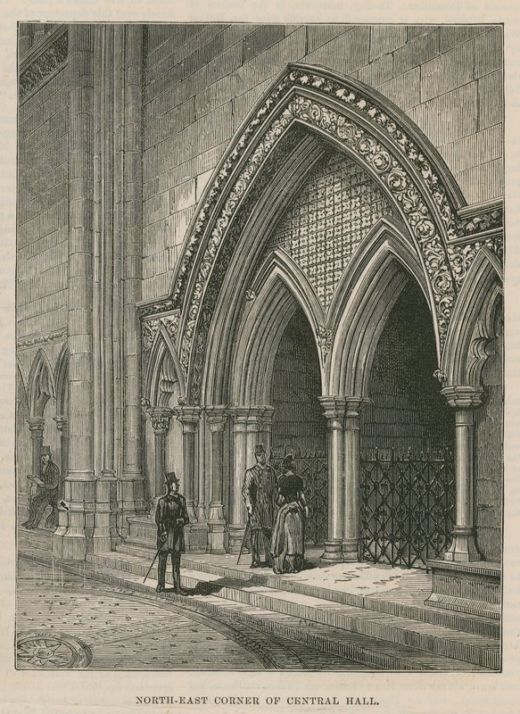 Opening of the Royal Courts of Justice: North East Corner of Central Hall by English School