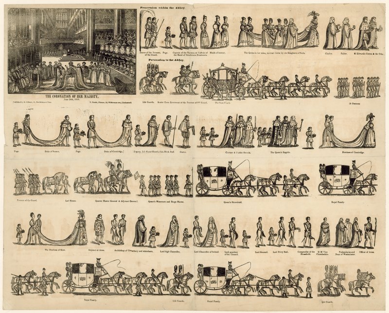 Order of the Coronation of Queen Victoria by English School