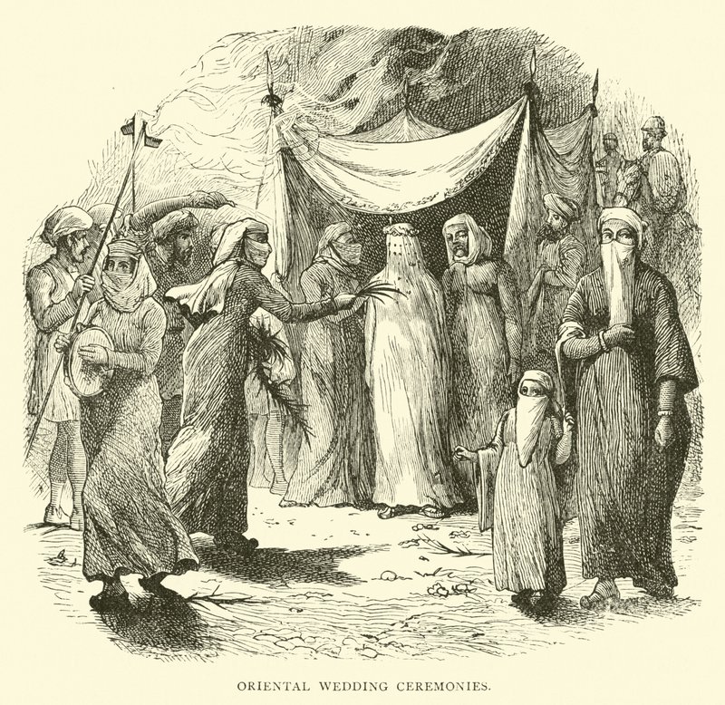 Oriental wedding ceremonies by English School