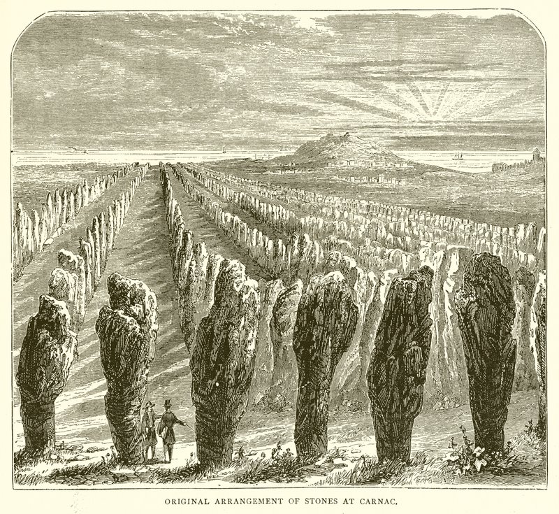 Original Arrangement of Stones at Carnac by English School