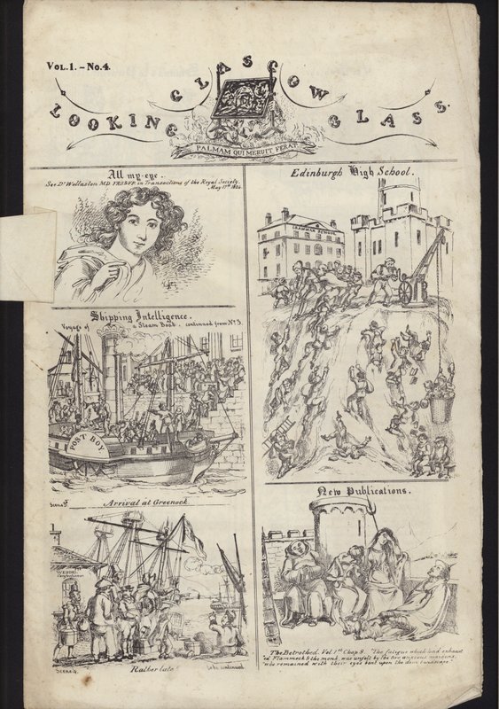 Page from Leaflet about Glasgow Fair, published on 23 July 1835 by English School