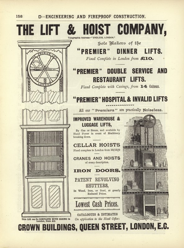 Page from The Architects, Surveyors and Engineers Compendium 1892 by English School