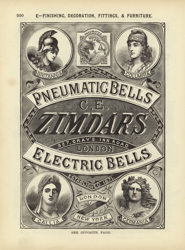 Page from The Architects, Surveyors and Engineers Compendium 1892 by English School