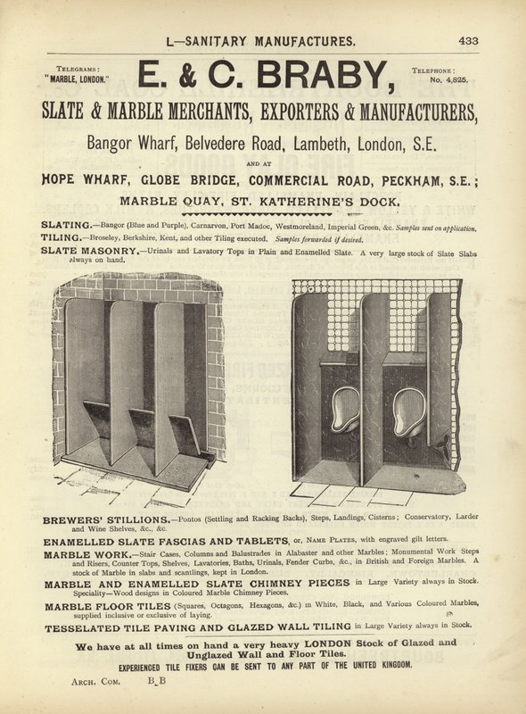 Page from The Architects, Surveyors and Engineers Compendium 1892 by English School