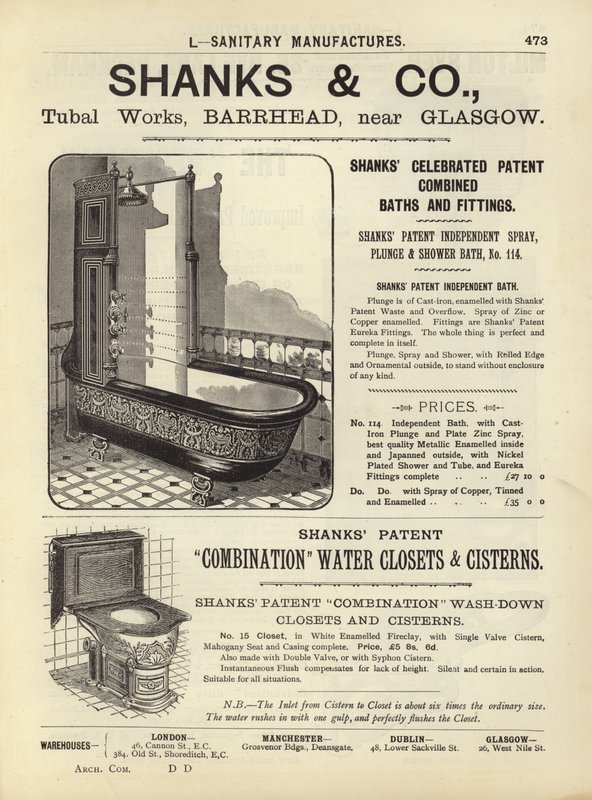 Page from The Architects, Surveyors and Engineers Compendium 1892 by English School
