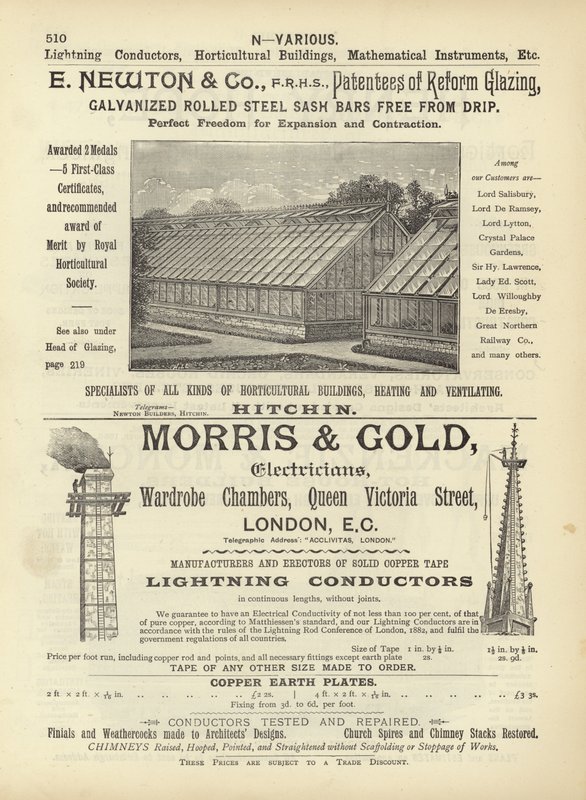 Page from The Architects, Surveyors and Engineers Compendium 1892 by English School
