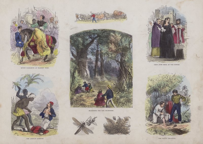 Page from the Attractive Picture Book by English School