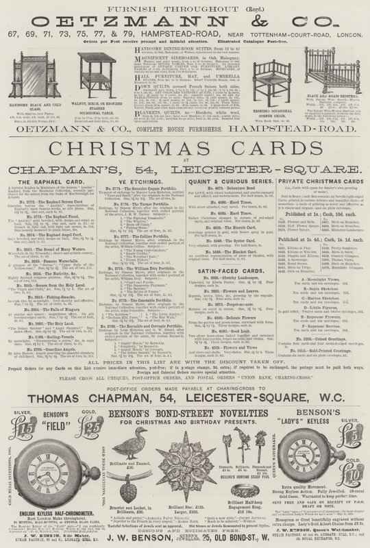 Page of Advertisements by English School