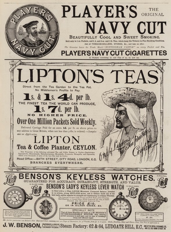 Page of Advertisements by English School