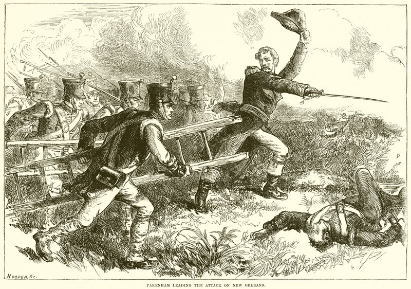 Pakenham Leading the Attack on New Orleans by English School