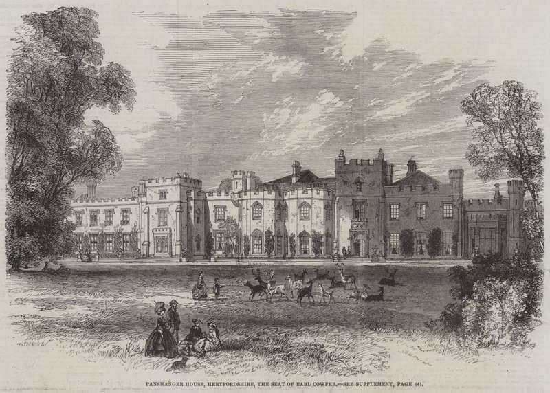 Panshanger House, Hertfordshire, the Seat of Earl Cowper by English School