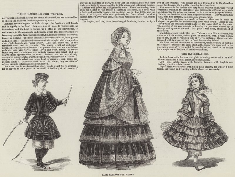 Paris Fashions for Winter by English School